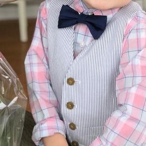 Boys jcrew Seer sucker 2 piece suit